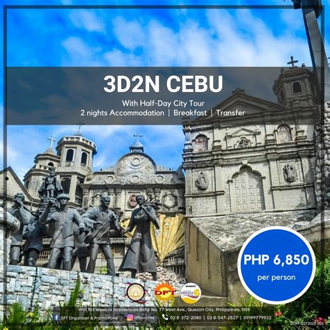 3 Days 2 Nights (3D2N) Cebu Tour Package with Accommodation.